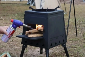 Przenośna kuchenka kempingowa z wysokiej jakości stali węglowej