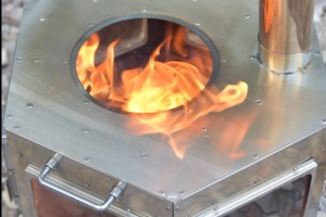 Składana kuchenka turystyczna PREMIUM ze stali nierdzewnej AISI 304