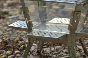 Wielofunkcyjny piecyk modułowy Hexa-Tower – Stal Nierdzewna INOX