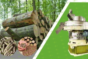Maszyna do produkcji peletu z trocin drzewnych o wydajności 2 t/h i mocy 132 kW, z certyfikatem CE